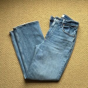 Classic High-Rise Straight Leg Jeans - Light Blue